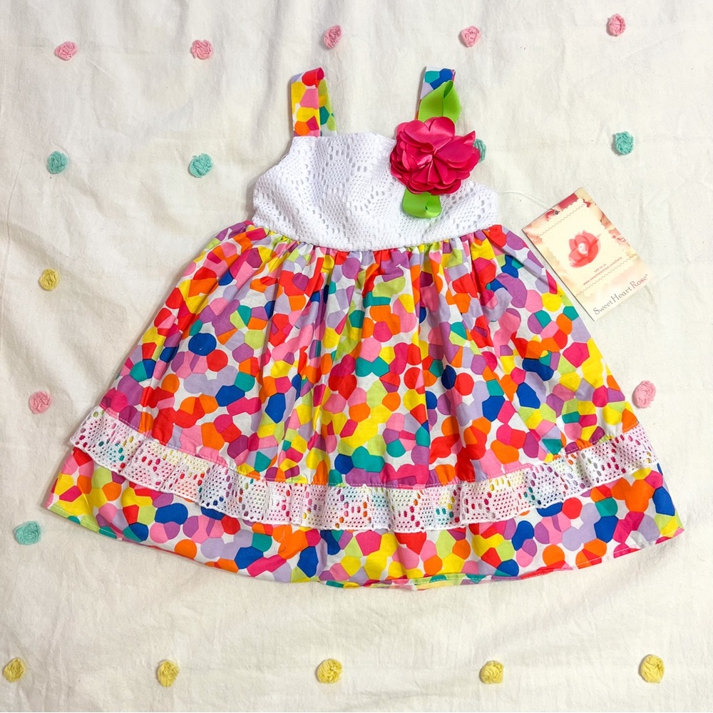 Floral & Lace Toddler Dress-NEW!